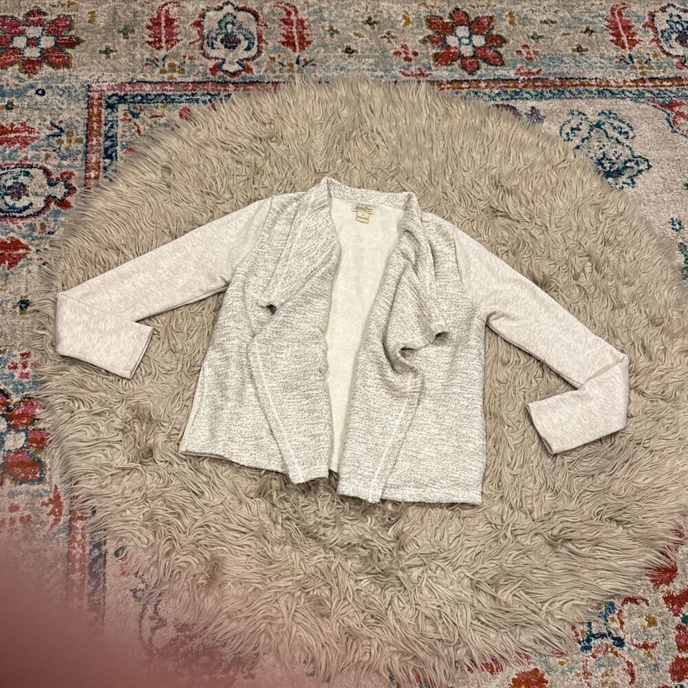 Lucky brand metallic open cardigan size medium